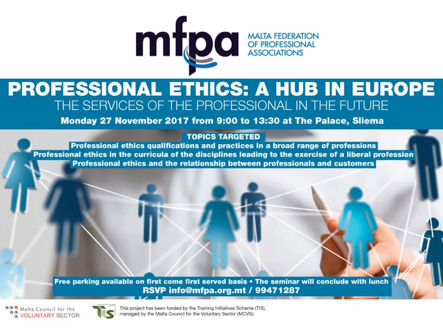 Professional Ethics: A Hub in Europe – The Services of the Professional in the Future